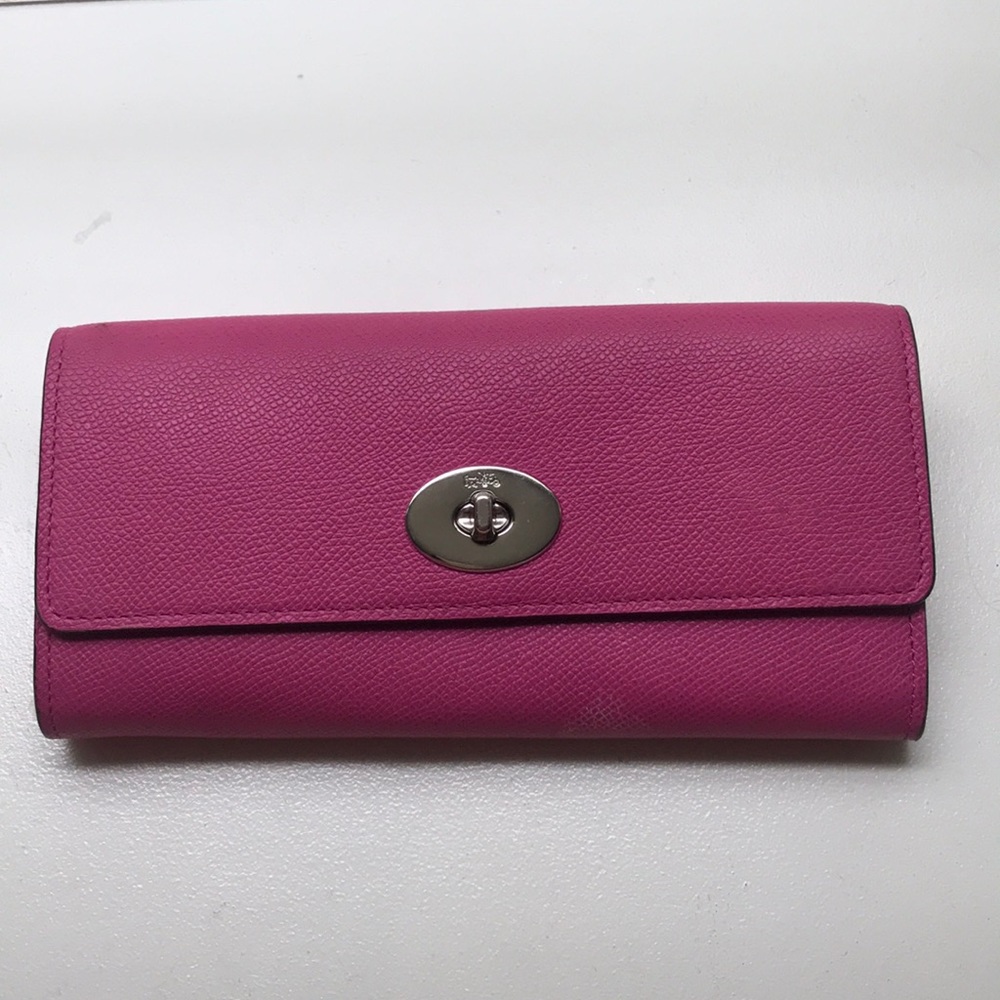 Pink coach wallet